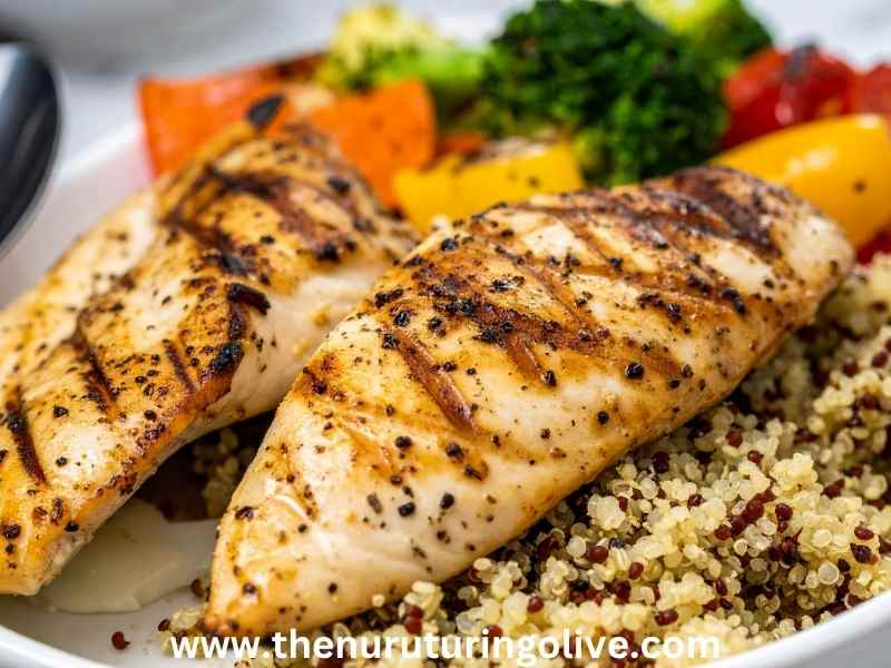 grilled-lemon-herb-chicken-with-quinoa-and-steamed-broccoli