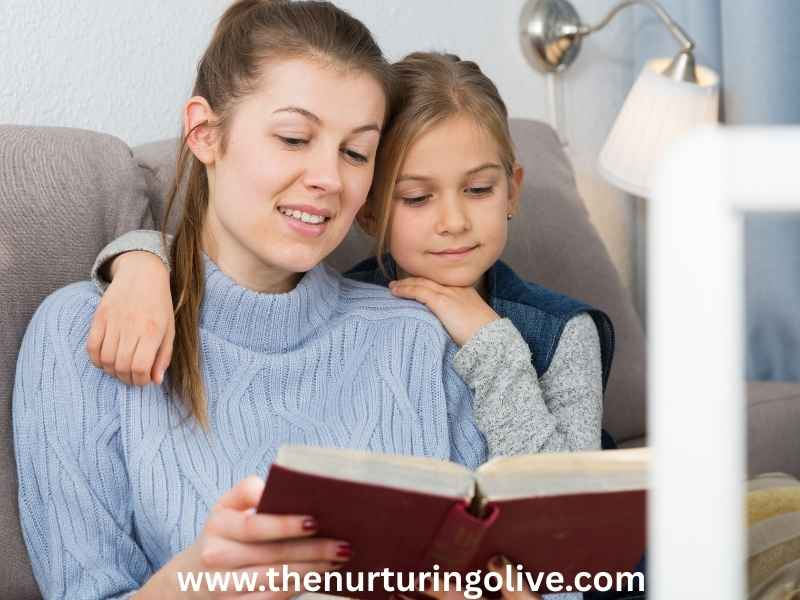 slow motherhood mother bonding with child in a calm and peaceful home environment