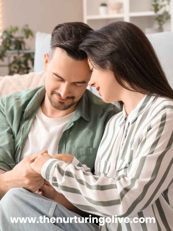 Christian couple praying together to strengthen your marriage spiritually and emotionally