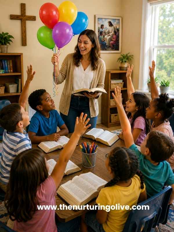 Balloon object lesson ideas used by a Sunday school teacher to teach children biblical truths with colourful balloons.